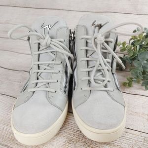 Giuseppe Zanotti Shoes London Grey Midtop Trainers Sneakers 36